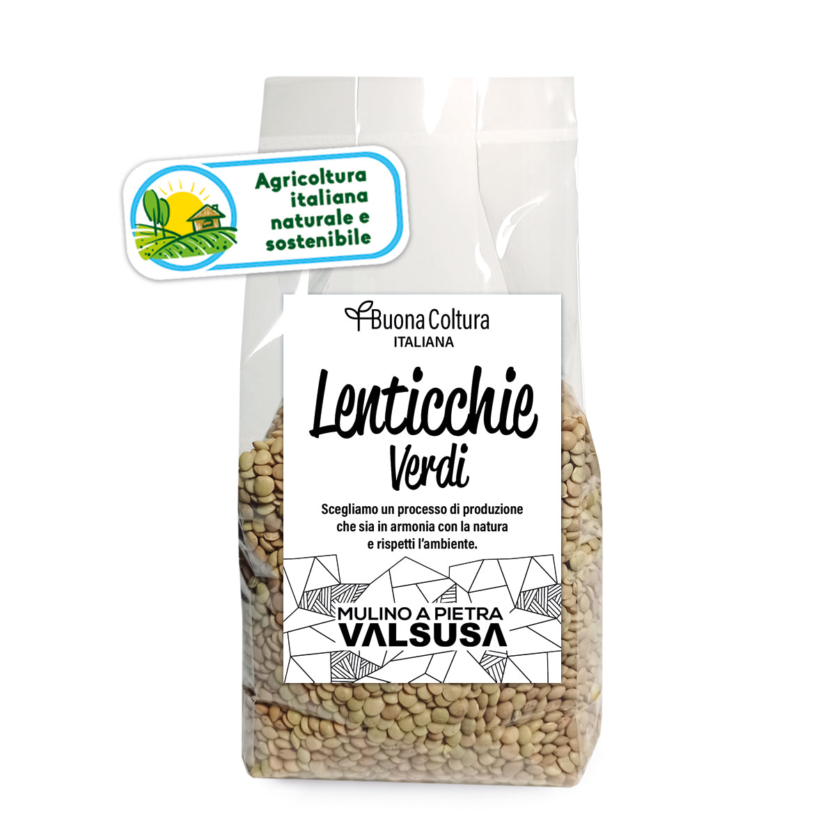 Lentilles vertes et rouges 500 gr