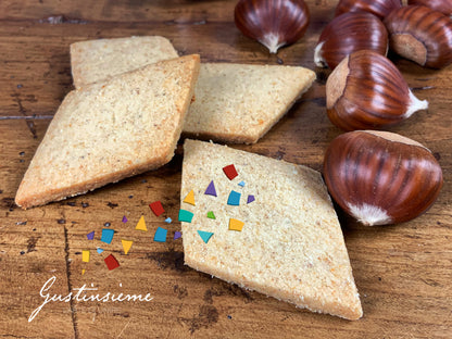 WHOLEWHEAT SHORTBREAD WITH ANCIENT GRAINS AND CHESTNUT